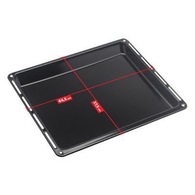 UNIQ DEALZ 445 x 375 x 30 mm und 40mm 3er Set mit 2 Backbleche 2 Tiefe emailliert und 1 Backrost 445x340x25 mm passend für Bauknecht Whirlpool Ignis