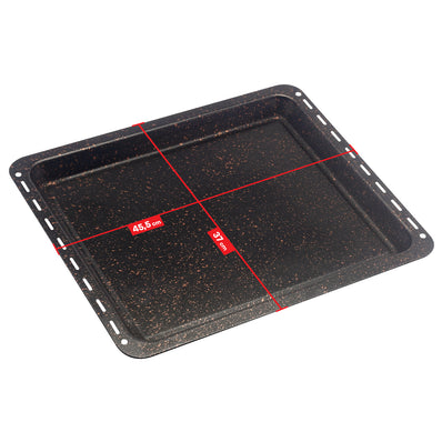 UNIQ DEALZ ANTIHAFT 455x370x31 mm Backblech Fettpfanne antihaftbeschichtet/ passend für BSH-Gruppe 662999 – 00662999, 434038 kompatibel Bosch Siemens Neff Constructa Balay NEFF, Gorenje (Goldbraun)