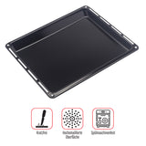 UNIQDEALZ 445 x 375 x 40 mm Backblech Fettpfanne tief emailliert für Bauknecht Whirlpool Ignis Ikea  auch Neckermann Lloyds Quelle Privileg Matura