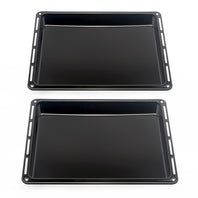 UNIQDEALZ 445x375x 30 und 40mm mit 2 Backbleche 2 Tiefe emailliert passend für Bauknecht Whirlpool Ignis IKEA