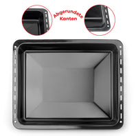 UNIQDEALZ 2er SPARSET 455x370x 31 und 46mm mit 2 Bleche 2 Tiefe emailliert Neff Bosch Siemens passend für BSH 662999, 434038 Bosch Siemens Neff