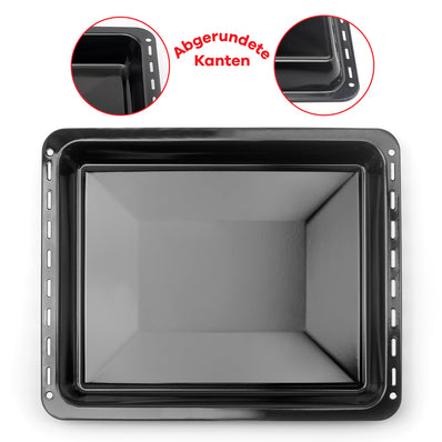 UNIQDEALZ Extra Tiefes 455x370x46 mm Set Backblech und Backrost Bosch/Siemens BSH-Gruppe für Teile 675876 und 662999/Constructa/Neff
