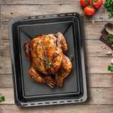 UNIQDEALZ 2er SPARSET 455x370x 31 und 46mm mit 2 Bleche 2 Tiefe emailliert Neff Bosch Siemens passend für BSH 662999, 434038 Bosch Siemens Neff