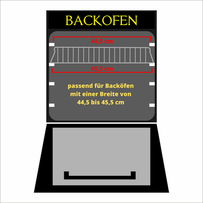 Backrost 445x340x25 mm UNIQ DEALZ  Backgitter/ Ofengitter verchromt passend für Whirlpool Gruppe Bauknecht Whirlpool Ignis Ikea Algor  Herstellerteile-Nr.  481245819334
