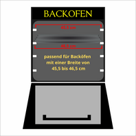 UNIQDEALZ 455x370x31 mm Universal Backblech Fettpfanne emailliert /  passend für BSH-Gruppe 662999 – 00662999, 434038 kompatibel Bosch Siemens Neff Constructa Balay NEFF Gorenje